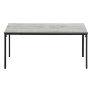 Homeroots 40" Gray And Black Wood And Metal Coffee Table   489940