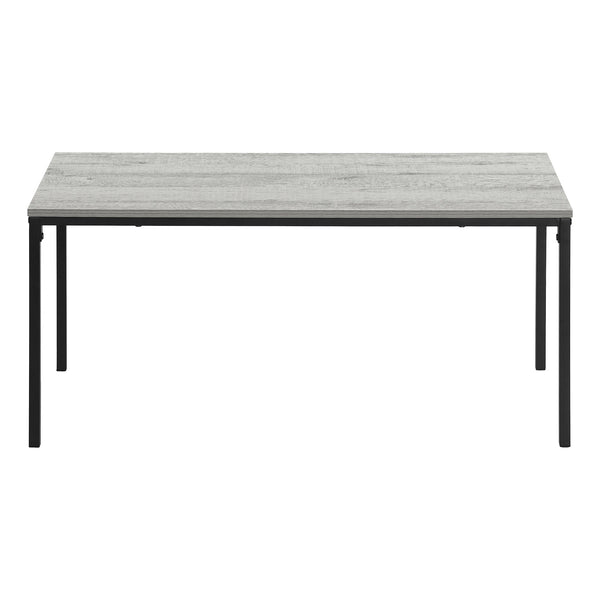 Homeroots 40" Gray And Black Wood And Metal Coffee Table   489940