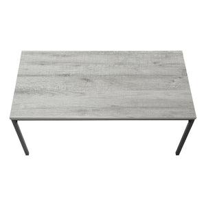 Homeroots 40" Gray And Black Wood And Metal Coffee Table   489940