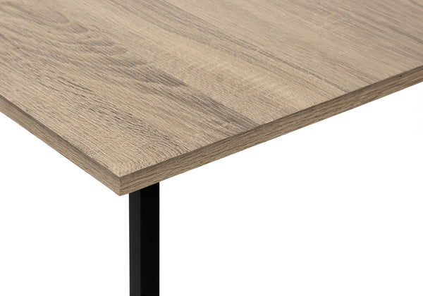 HomeRoots 40" Taupe and Black Metal Coffee Table – Modern Rectangular Centerpiece for Elegant Living Rooms 489942