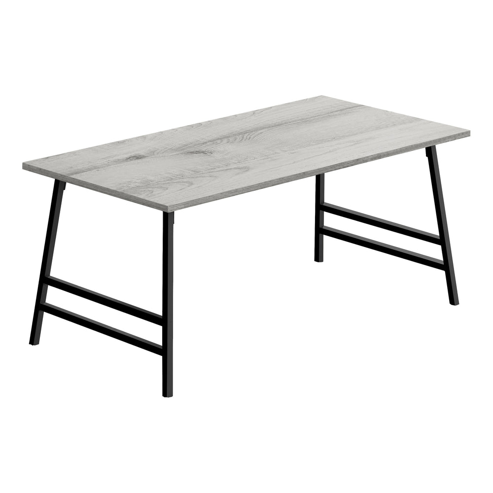 Homeroots 40" Gray And Black Metal Coffee Table   489943