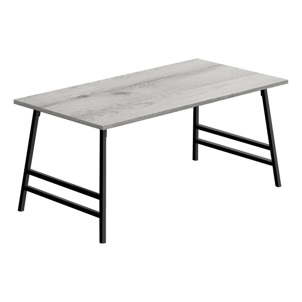 Homeroots 40" Gray And Black Metal Coffee Table   489943