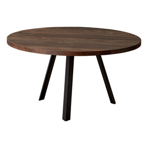 Homeroots 36" Brown And Black Round Coffee Table   489958
