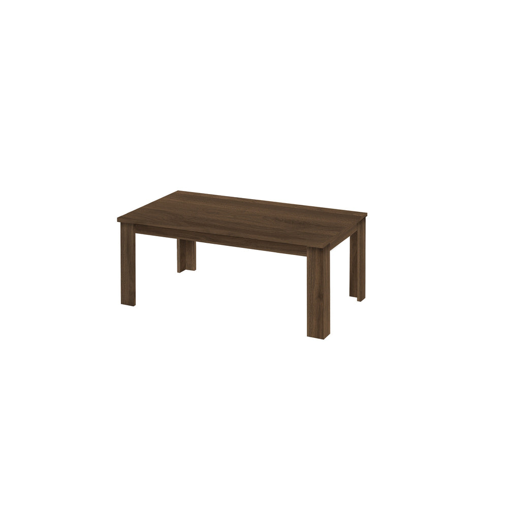 Homeroots Set Of Three 44" Dark Brown Coffee Table   489964