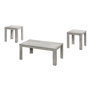 Homeroots Set Of Three 44" Gray Coffee Table   489965