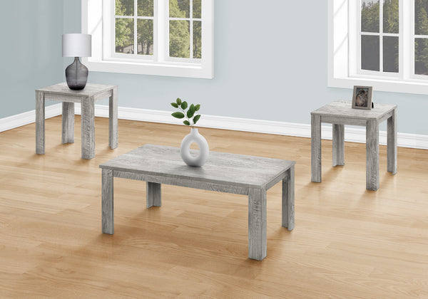 Homeroots Set Of Three 44" Gray Coffee Table   489965
