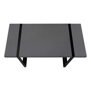 HomeRoots 49" Modern Gray and Black Computer Desk - Stylish, Durable, and Ergonomic for Home or Office Use 489982