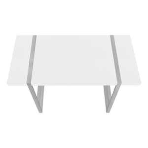 Homeroots 49" White And Gray Computer Desk   489983