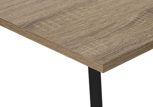 HomeRoots 42" Taupe and Black L-Shaped Computer Desk – Modern, Space-Saving Design with Storage Solutions 489989
