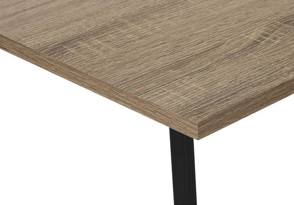HomeRoots 42" Taupe and Black L-Shaped Computer Desk – Modern, Space-Saving Design with Storage Solutions 489989