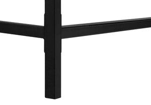HomeRoots 47" Sleek White and Black H-Shape Computer Desk with 2 Drawers for Modern Home Office Style 489998