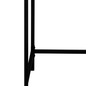 HomeRoots 47" Sleek White and Black H-Shape Computer Desk with 2 Drawers for Modern Home Office Style 489998