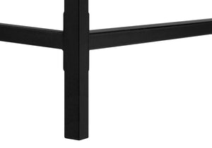 HomeRoots 47" Brown and Black H-Shape Computer Desk - Stylish, Ergonomic Workstation with Hidden Storage Drawers 489999