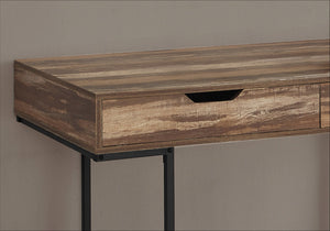 Homeroots 47" Stylish Brown And Black H-shape Computer Desk With Two Drawers For Modern Office Spaces   489999