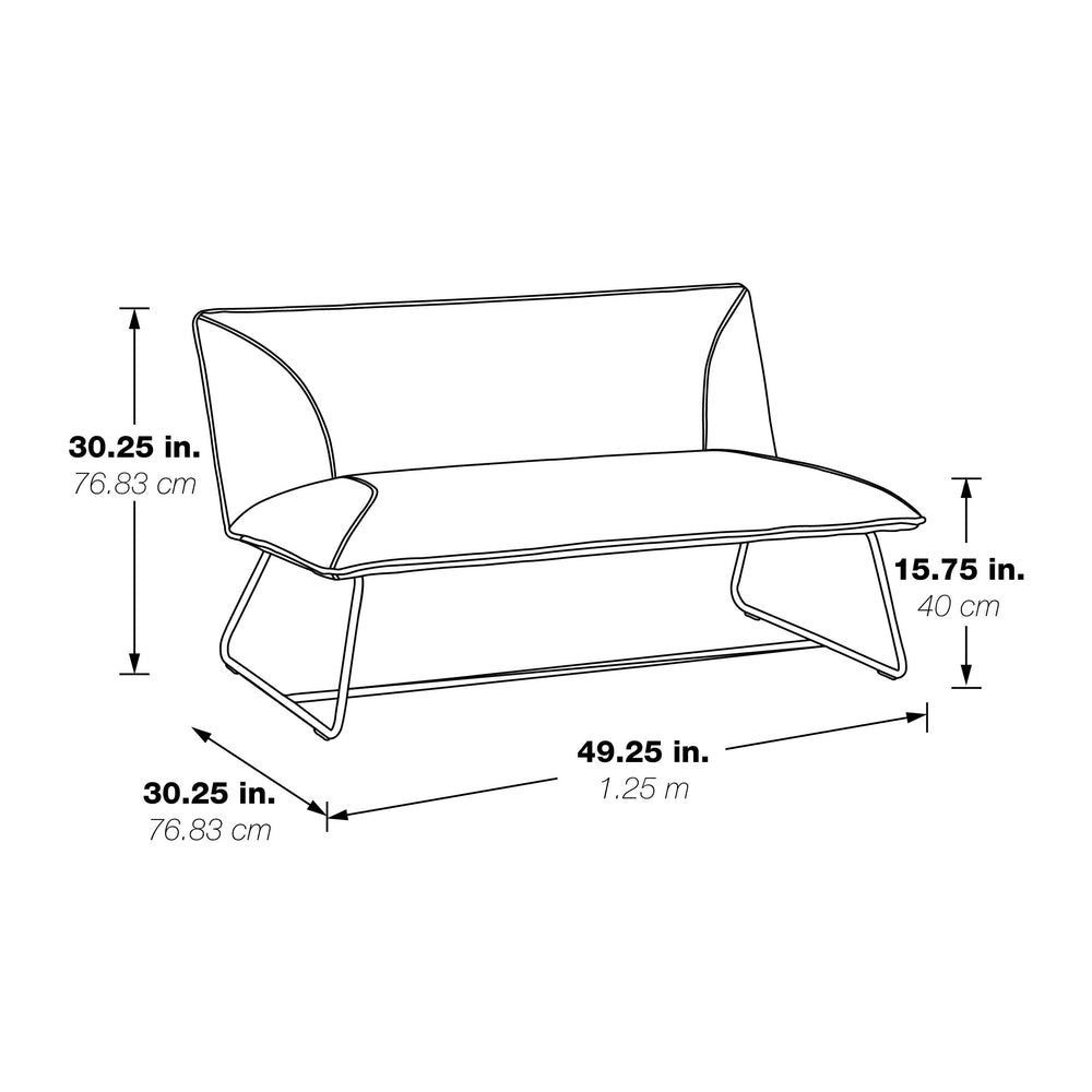 OSP Home Furnishings Brocton Loveseat Sand