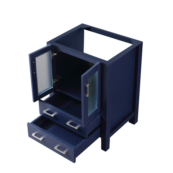 English Elm Navy Solid Wood Bath Vanity 24" W x 18.25" D with Soft-Close Drawers, Fully Assembled Storage Cabinet B2731P260414