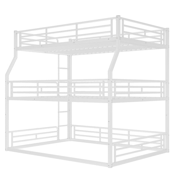 English Elm Twin Xl Solid Pine Loft Bed with Built-in Led Lighting and Storage Shelves Light White W1580S00587