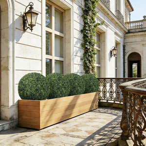 English Elm 22.4in Faux Boxwood Spheres Uv Resistant Outdoor Topiary Set for Porch Patio Garden W2945P460788