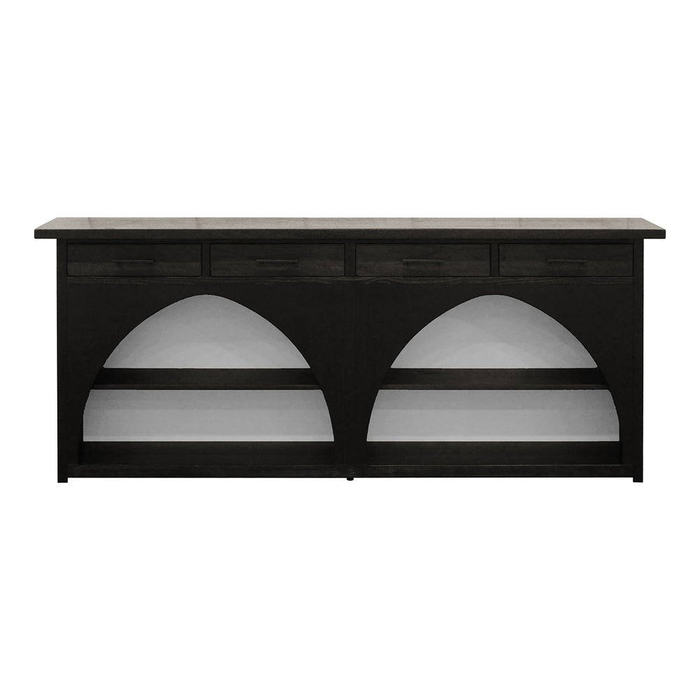 JLA Home Chapel Hill - Highboard Chapel Hill Grayson Accent Chest — Handcrafted Mindi Wood Sideboard with Wire-Brushed Finish, Versatile Storage and No Assembly Required CH133-1000
