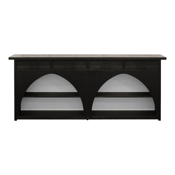 JLA Home Chapel Hill - Highboard Chapel Hill Grayson Accent Chest — Handcrafted Mindi Wood Sideboard with Wire-Brushed Finish, Versatile Storage and No Assembly Required CH133-1000