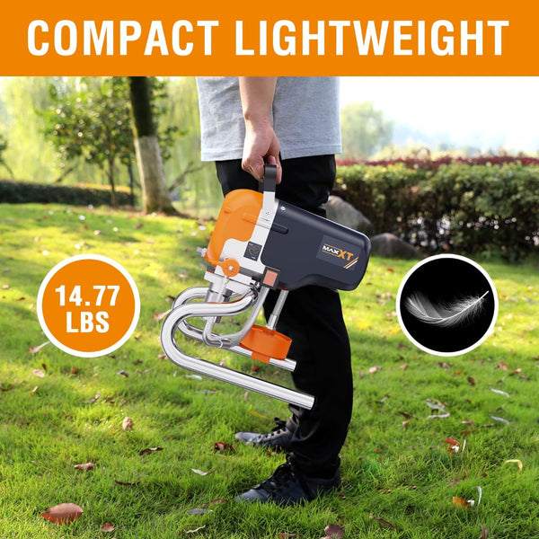 English Elm Airless Paint Sprayer 3300psi Stand Mounted Steel Pump for Deck Fence Garage T3177P305046