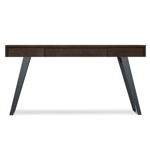 English Elm Lowry - Industrial-Style Desk In Distressed Hickory Brown With Metal Accents & Ample Storage Space B136P158878