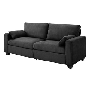 English Elm Modern Fabric Loveseat with Fsc Wood Frame Spring Cushions and Washable Covers W5515P443358