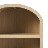 English Elm Walker Edison - Modern 5 Shelf Open Arched Bookshelf - Oak