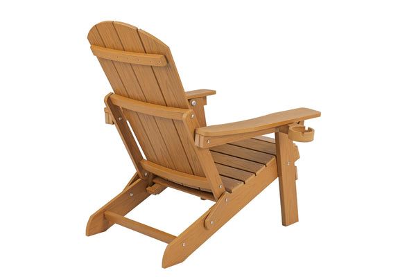 English Elm Lounge Chair: Teak Wood Finish, All-Weather Comfort, Foldable Design & Durable Hips For Year-Round Use W2085P362404