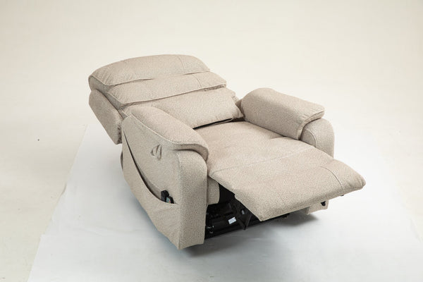 English Elm Lounge Electric Lift Chair – 180° Recline, Dual Remotes, Storage Pockets, Ideal For Elderly Comfort W547S00056