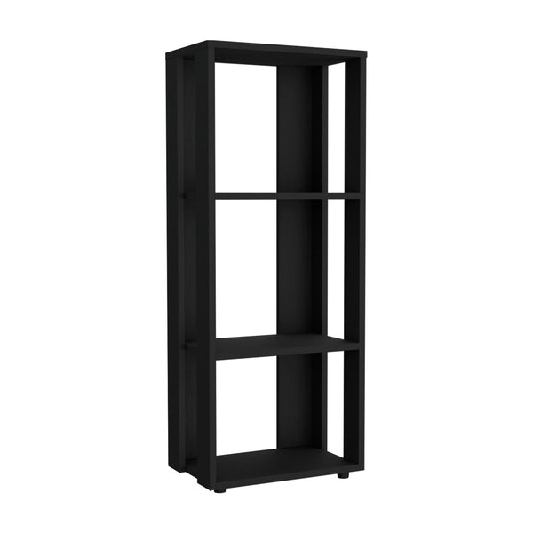 English Elm Office Library Three-Shelf Engineered Wood Organizer for Home or Office — Compact, Durable, Stylish Storage Solution Black 39.37 L x 10.63 W x 2.76 H B097P296828
