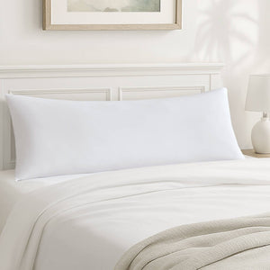 English Elm 1- Piece Full Body Cooling Pillow with Nylon Spandex Cover for Side Sleepers White B035P482973