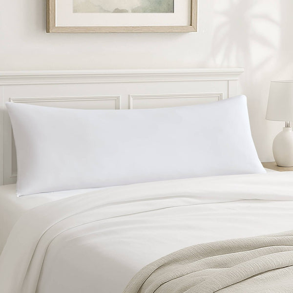 English Elm 1- Piece Full Body Cooling Pillow with Nylon Spandex Cover for Side Sleepers White B035P482973