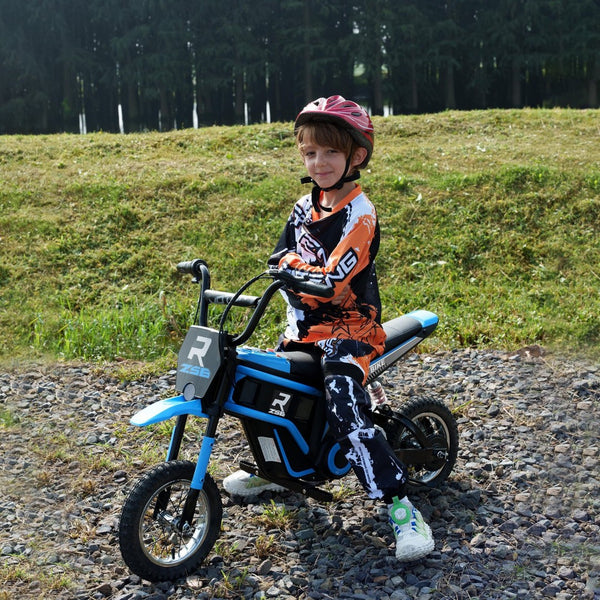 English Elm Aosom 12v Electric Kids Ride on Utv with Remote Control Suspension and Music System Blue W2225P229309