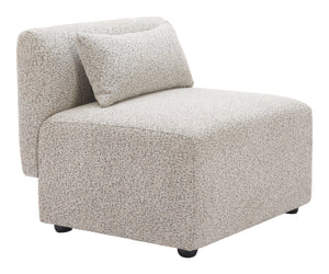 Zuo Modern Simu Corner Chair - Chic Modern Design With High-quality Materials For Stylish Home Decor Solutions Gray 100% Polyester,Elm Wood 110432-zuo-modern