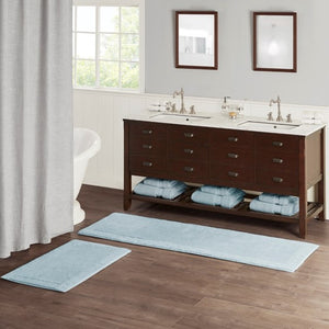 English Elm 100% Cotton Tufted Bath Rug Heavyweight Reversible Spa Cushion for Bathroom Floor B035P203231