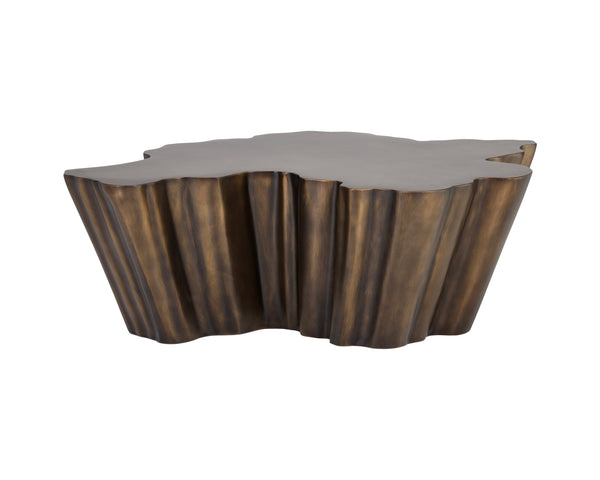 Sunpan Lynx Coffee Table - Bold Organic Design with Unique Shape, Perfect for Modern Living Spaces Antique Bronze