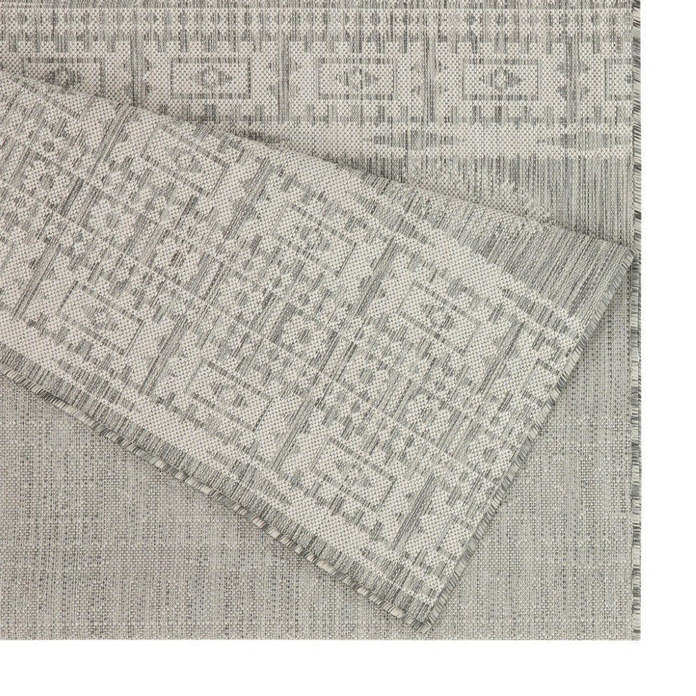 English Elm Sunshine Silver 2'7" X 7'3" Indoor/Outdoor Area Rug - Durable, Stain-Resistant, Easy Care & Stylish! B186P198924-GIGA