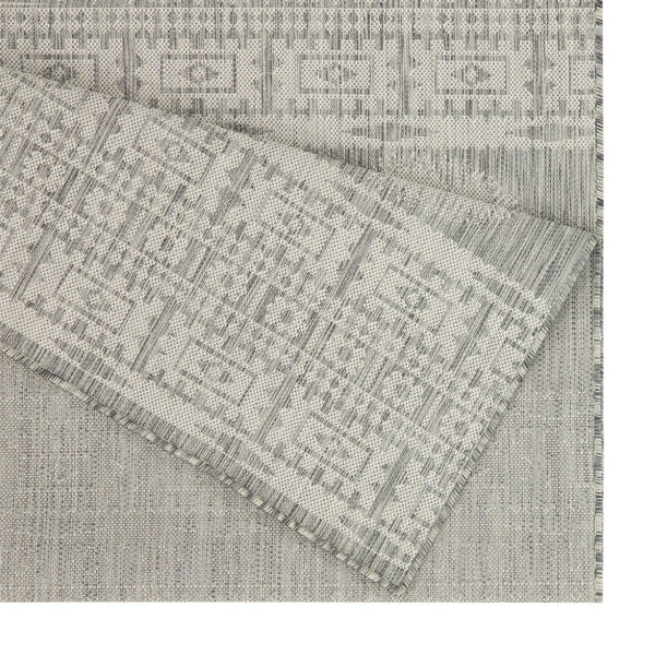 English Elm Sunshine Silver 2'7" X 7'3" Indoor/Outdoor Area Rug - Durable, Stain-Resistant, Easy Care & Stylish! B186P198924-GIGA