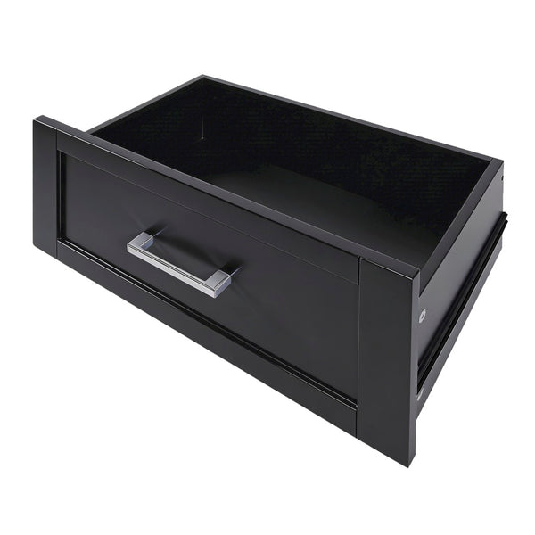 English Elm K&k Rolling Kitchen Island with Walnut Grain Countertop Drawers and Spice Rack Black N707S000025B