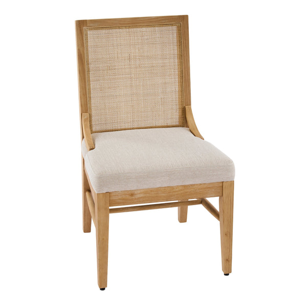 English Elm Christopher Knight Home® - Upholstered Dining Chairs Set Of 2 - Natural Cane Back & Rubberwood Legs For Modern Elegance N768P367152N