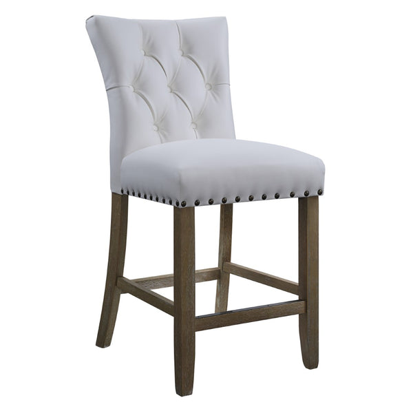 OSP Home Furnishings Preston 24" Counter Stool White Faux