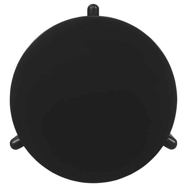 English Elm Harrison Black Round Solid Wood End Table – Classic Charm, Durable Design & Versatile Style For Any Room B062P299901