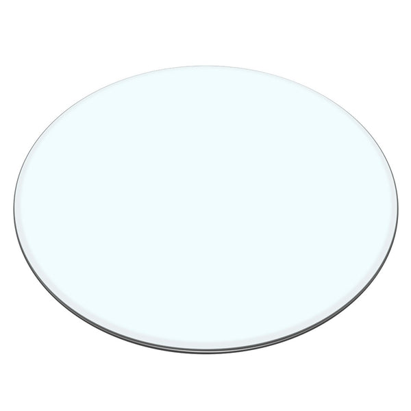 English Elm Size:42.13 Round Tempered Glass Table Top Clear Polished Edge Surface for Any Base W1151P324645