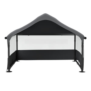English Elm Extra Extra Large Outdoor Dog House Tent with Canopy, 3-Sided Mesh Ventilation, Steel Frame, Oxford Fabric Shelter Stakes Included W1422P362931