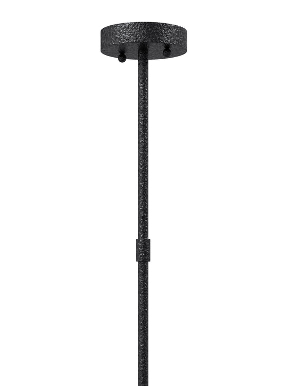 Currey & Company Denison Black Outdoor Lantern - Elegant Wrought Iron Design With Soft Glow For Patios & Porches Black Wrought Iron ,Glass 9500-0024-currey-company