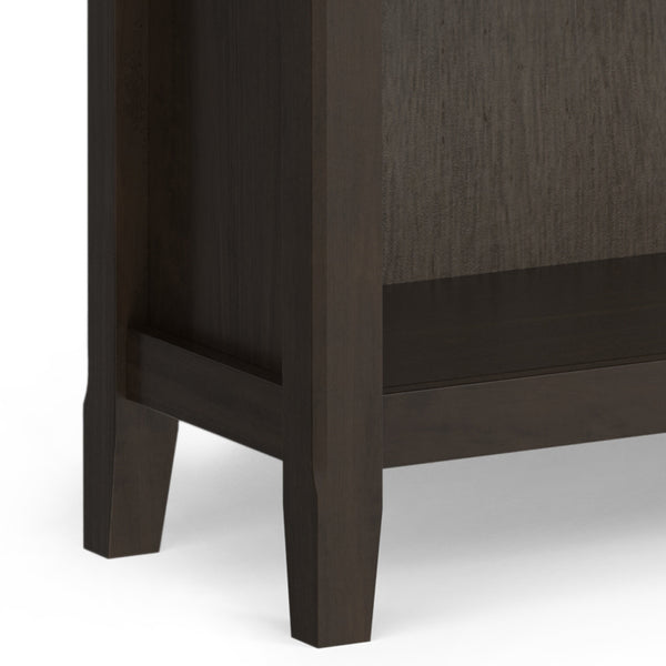 English Elm Amherst 36-Inch Solid Pine 5-Shelf Bookcase In Hickory Brown - Rustic Charm For Any Space B136P238613