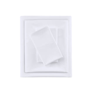 JLA Home Sleep Philosophy - Sheet Smart Cool Microfiber Sheet Set — Cooling, Moisture-Wicking, OEKO-TEX Certified Comfort for Hot Sleepers White SHET20-967