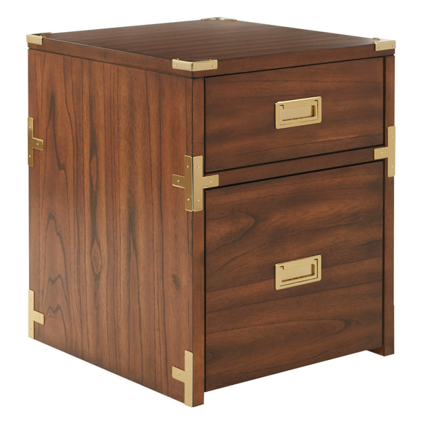 OSP Home Furnishings Wellington 2 Drawer File Cabinet Toasted Wheat