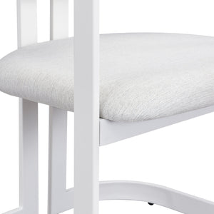 English Elm Christopher Knight Home® - Upholstered Dining Chairs Set of 2 with Iron Frame, Fabric Seat Cushions, Modern Compact Design Beige+White N779P281141B